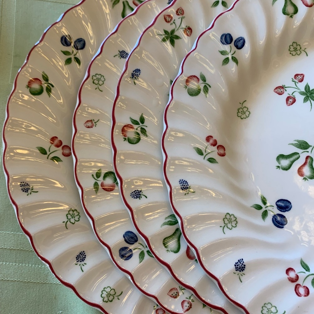 Vintage Sweet Briar China Dishes  by Johnson Brothers. Four (4) plates.